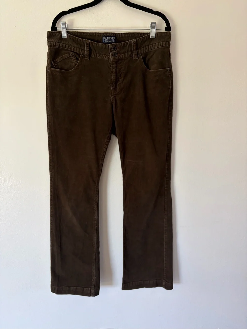 Ralph Lauren Polo Jeans Company Wendy Jean Brown Corduroy Bootcut‎ Pants Size 12
